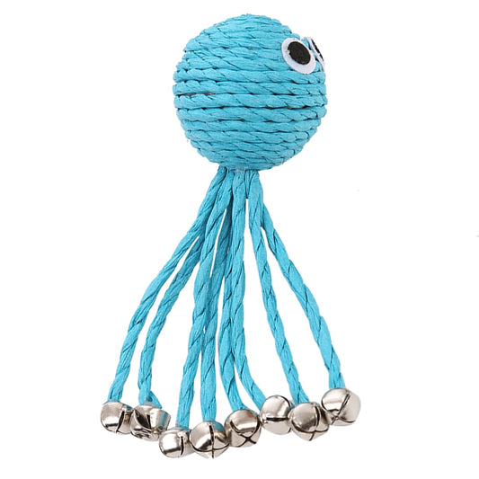 Cat Toy Octopus Woven By Paper Rope Scratch-resistant Pet