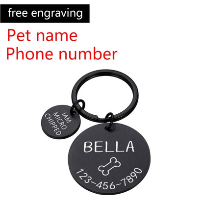 Engraved Dog Pet ID Tag Personalized