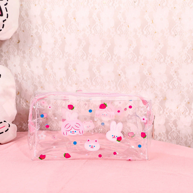 Girl Clear Cosmetic Bag