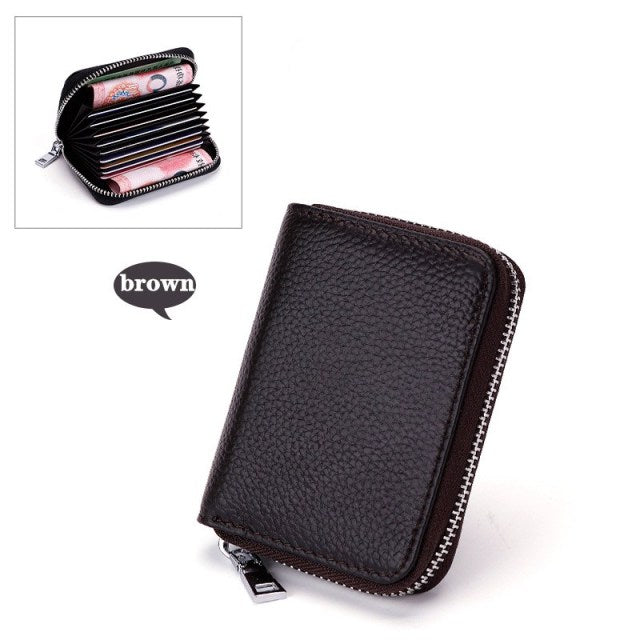 Business Card Holder Genuine Leather