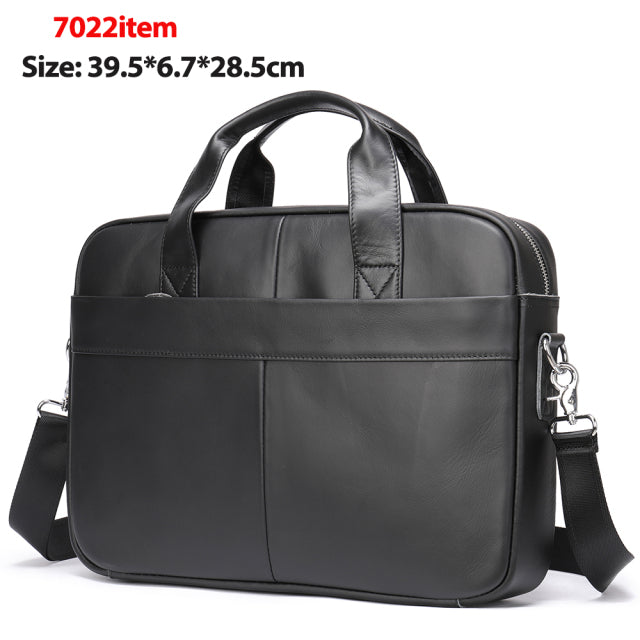 Bag Genuine Leather Briefcase for Laptop