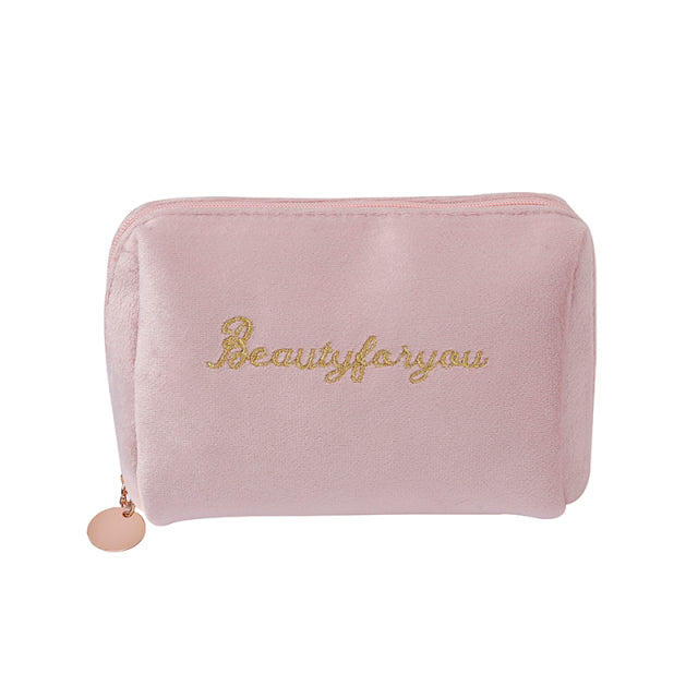 Zipper Velvet Make Up Bag