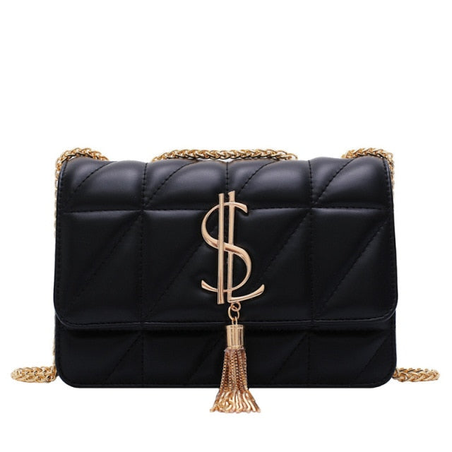 Luxury Brand Handbag Fashion Simple Tassel Square bag