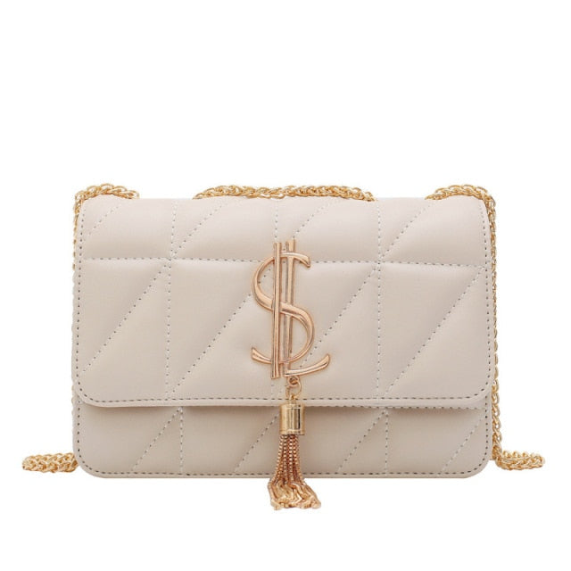 Luxury Brand Handbag Fashion Simple Tassel Square bag