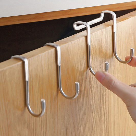 Door Hanger Hook Stainless Steel Free Punching Cabinet