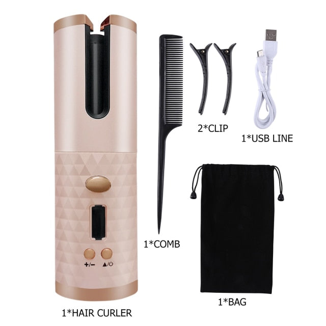 Wireless Automatic Hair Curling Iron Multi functional USB