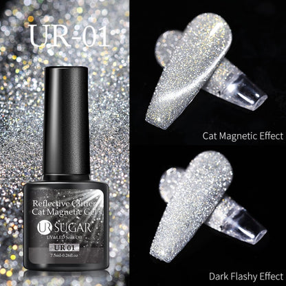 Disco Reflective Cat Magnetic Gel Nail Polish