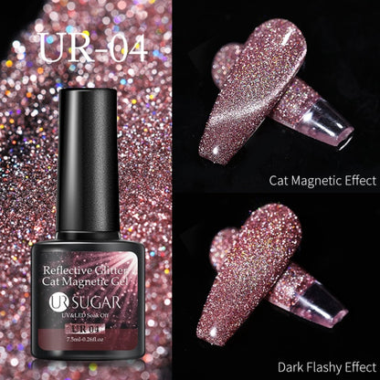 Disco Reflective Cat Magnetic Gel Nail Polish