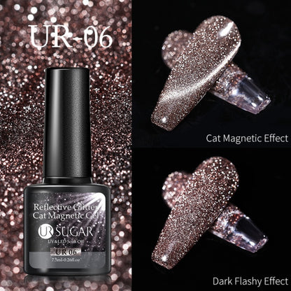 Disco Reflective Cat Magnetic Gel Nail Polish