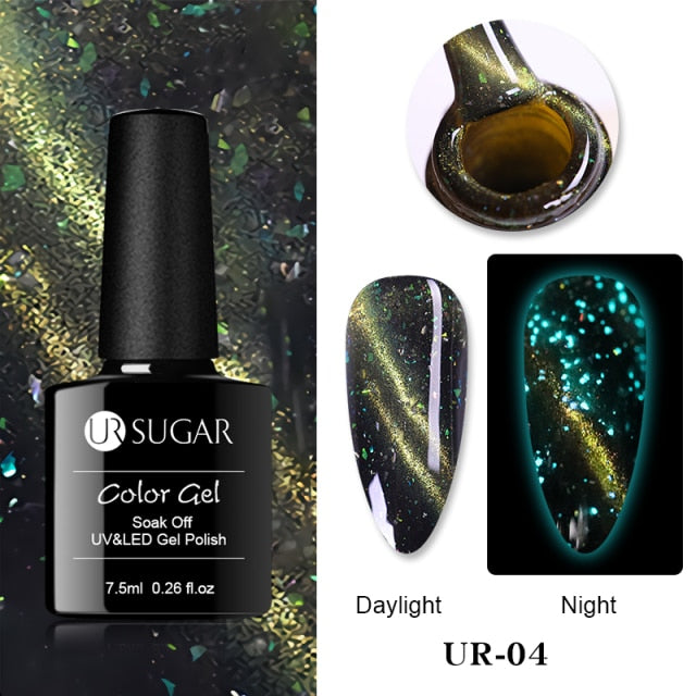 Disco Reflective Cat Magnetic Gel Nail Polish