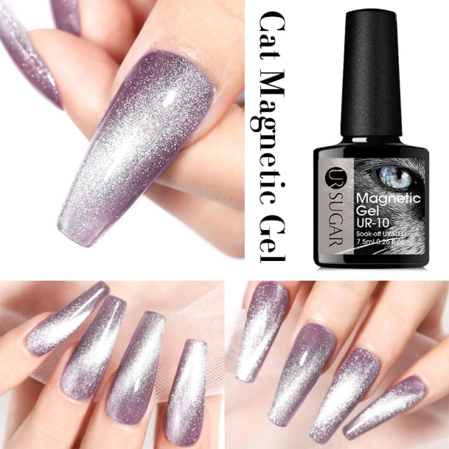 Disco Reflective Cat Magnetic Gel Nail Polish