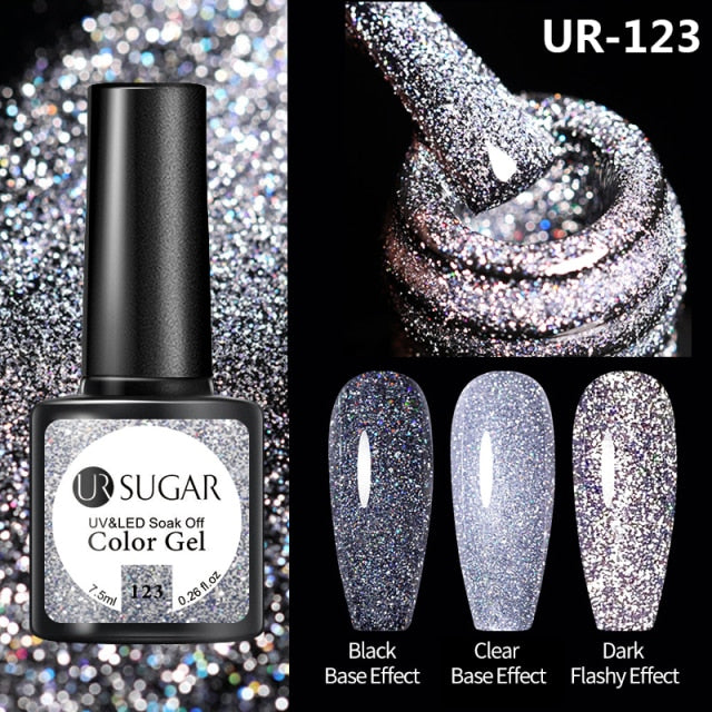 Disco Reflective Cat Magnetic Gel Nail Polish