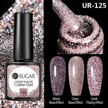 Disco Reflective Cat Magnetic Gel Nail Polish