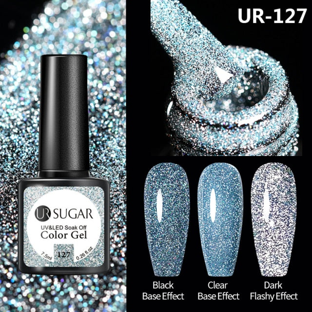 Disco Reflective Cat Magnetic Gel Nail Polish