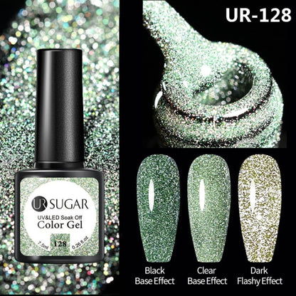 Disco Reflective Cat Magnetic Gel Nail Polish