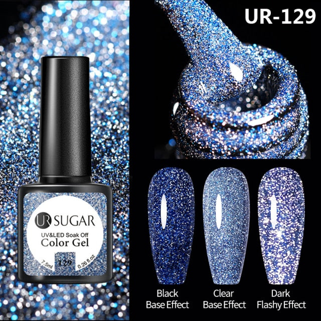 Disco Reflective Cat Magnetic Gel Nail Polish