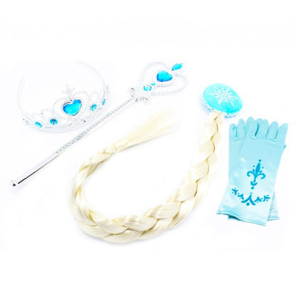 Girls Kids Cosplay Elsa Anna Hairbands Crown Braid Hair