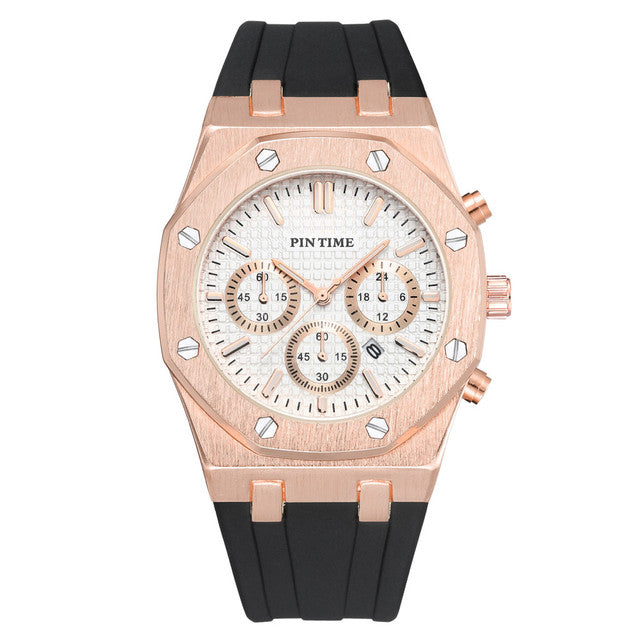 Silicone Watch Top Brand Luxury Quartz Clock