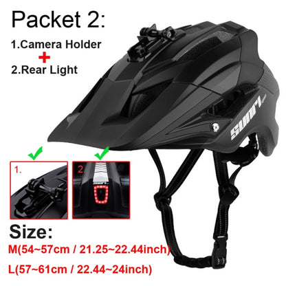 Road Bike Downhill Helmet LED Lights