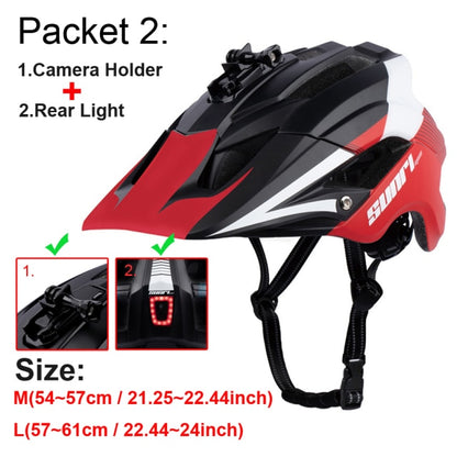 Road Bike Downhill Helmet LED Lights