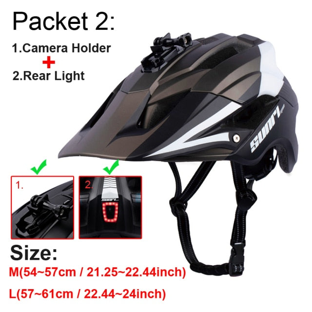 Road Bike Downhill Helmet LED Lights