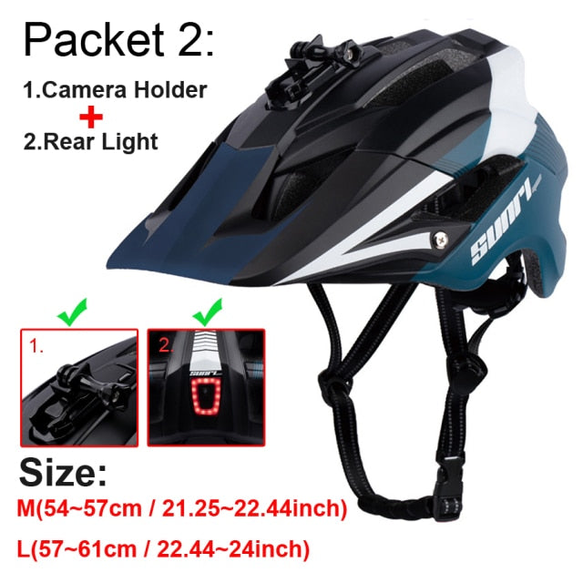 Road Bike Downhill Helmet LED Lights