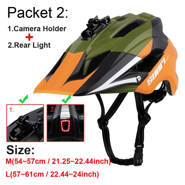 Road Bike Downhill Helmet LED Lights