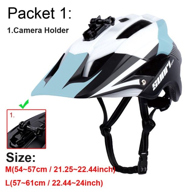 Road Bike Downhill Helmet LED Lights