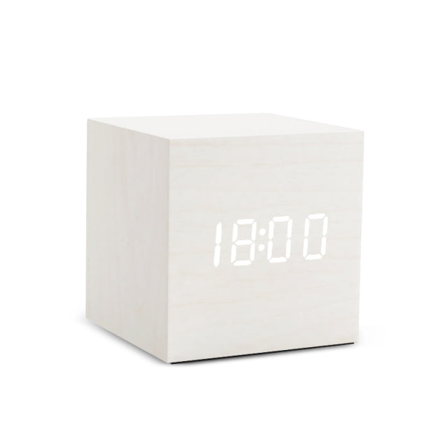 Alarm Clock LED Digital Wooden