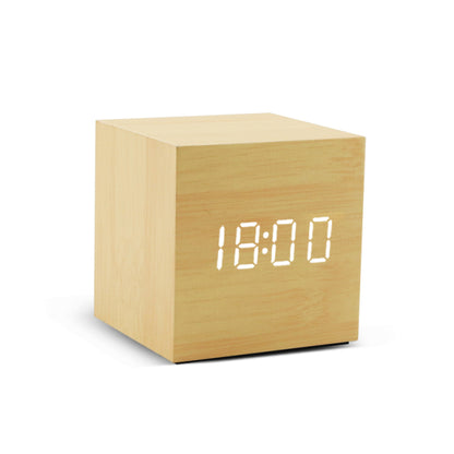 Alarm Clock LED Digital Wooden