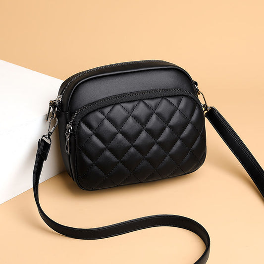 Diamond Lattice Shoulder Bag