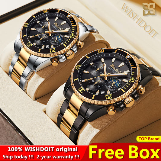 TOP Brand Waterproof Sports Stainless Steel Wrist watches