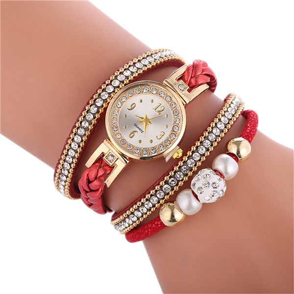 Watch Wrap Around Fashion Bracelet Fashion