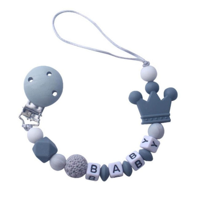 Personalized Name Baby Pacifier Clips Koala Pacifier Chain Holder