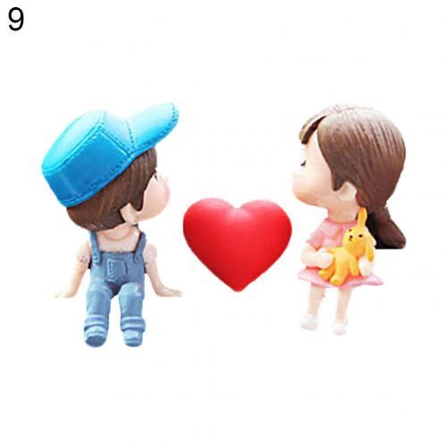 Boy Girl Couple Car Decoration Accessories Interior Cartoon Lovers Car