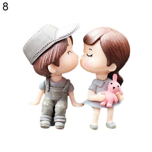 Boy Girl Couple Car Decoration Accessories Interior Cartoon Lovers Car