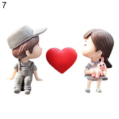 Boy Girl Couple Car Decoration Accessories Interior Cartoon Lovers Car