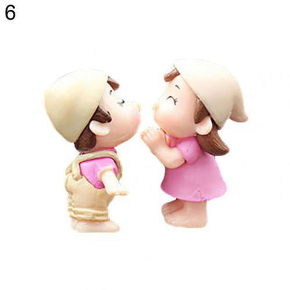 Boy Girl Couple Car Decoration Accessories Interior Cartoon Lovers Car