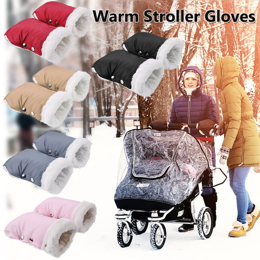 Winter Warm Stroller Gloves Waterproof Baby