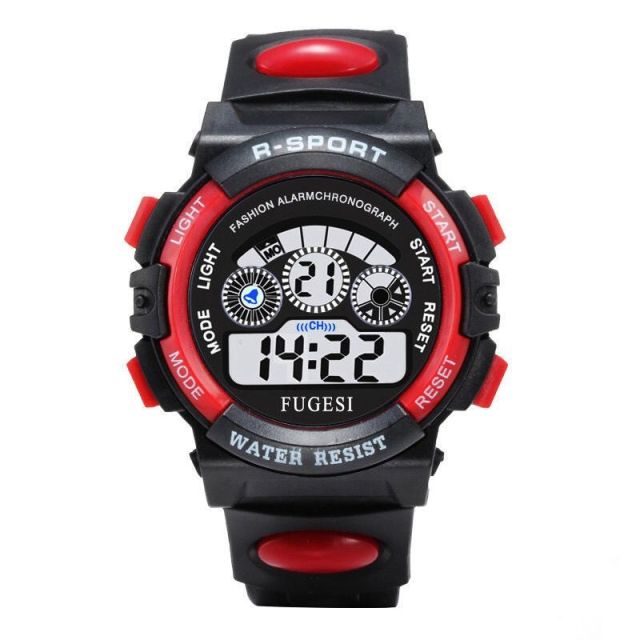 electronic watches color luminous dial life waterproof