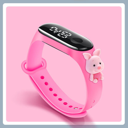 Cute Cartoon LED Mickey Children Watches Girls Silicone