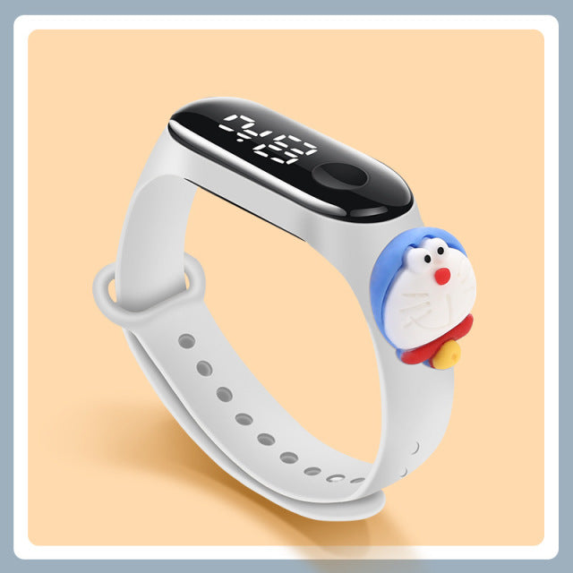 Cute Cartoon LED Mickey Children Watches Girls Silicone