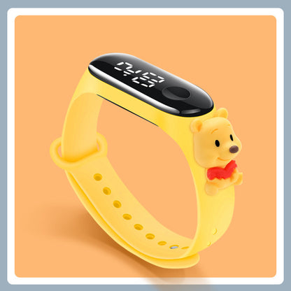 Cute Cartoon LED Mickey Children Watches Girls Silicone