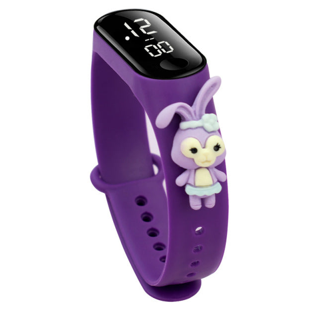 Cute Cartoon LED Mickey Children Watches Girls Silicone