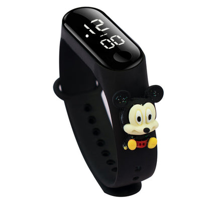 Cute Cartoon LED Mickey Children Watches Girls Silicone