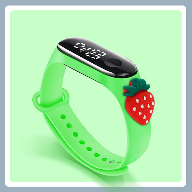 Cute Cartoon LED Mickey Children Watches Girls Silicone