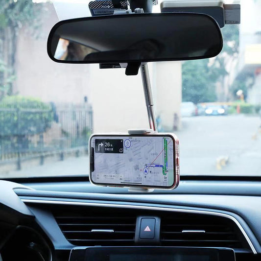 Car Rearview Mirror Mount Phone Holder