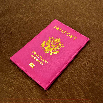 leather USA Passport Cover