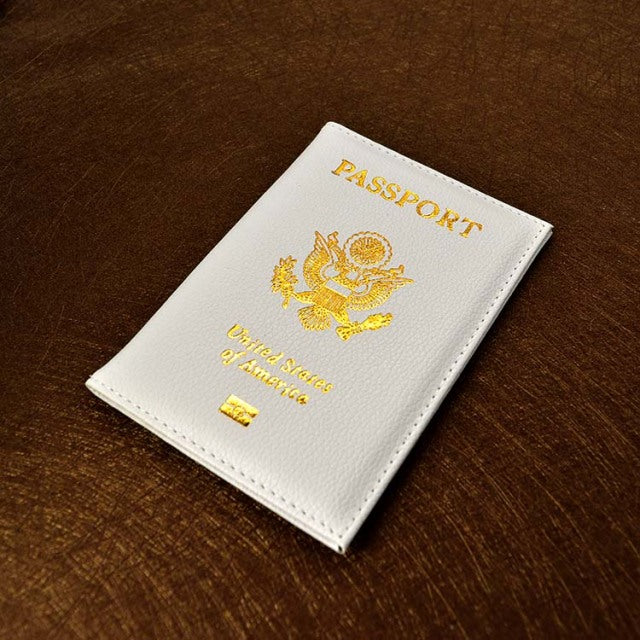 leather USA Passport Cover