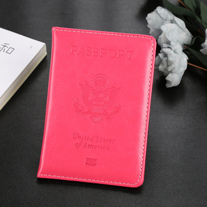 leather USA Passport Cover